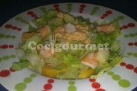 Captura de Salada de camarão e frutas