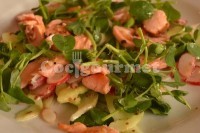Captura de Salada com salmão