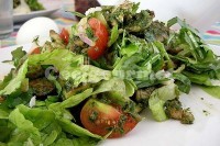 Captura de Salada de frango ao molho pesto