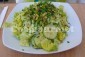 Salada de alface com pepino