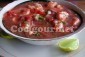 Ceviche de peixe e camarão