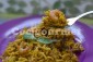 Paella de macarrão e frutos do mar